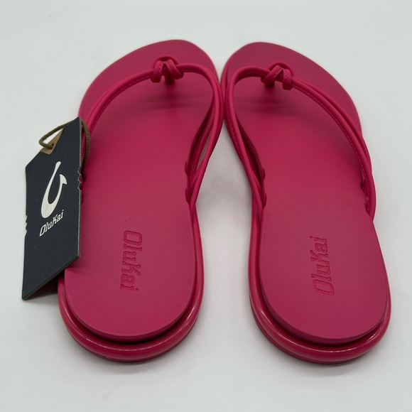 Olukai Women’s ‘Aka Sandals – Pink Plumeria | Size 8 (W8 / EUR 38) New With Tag - Picture 4 of 7